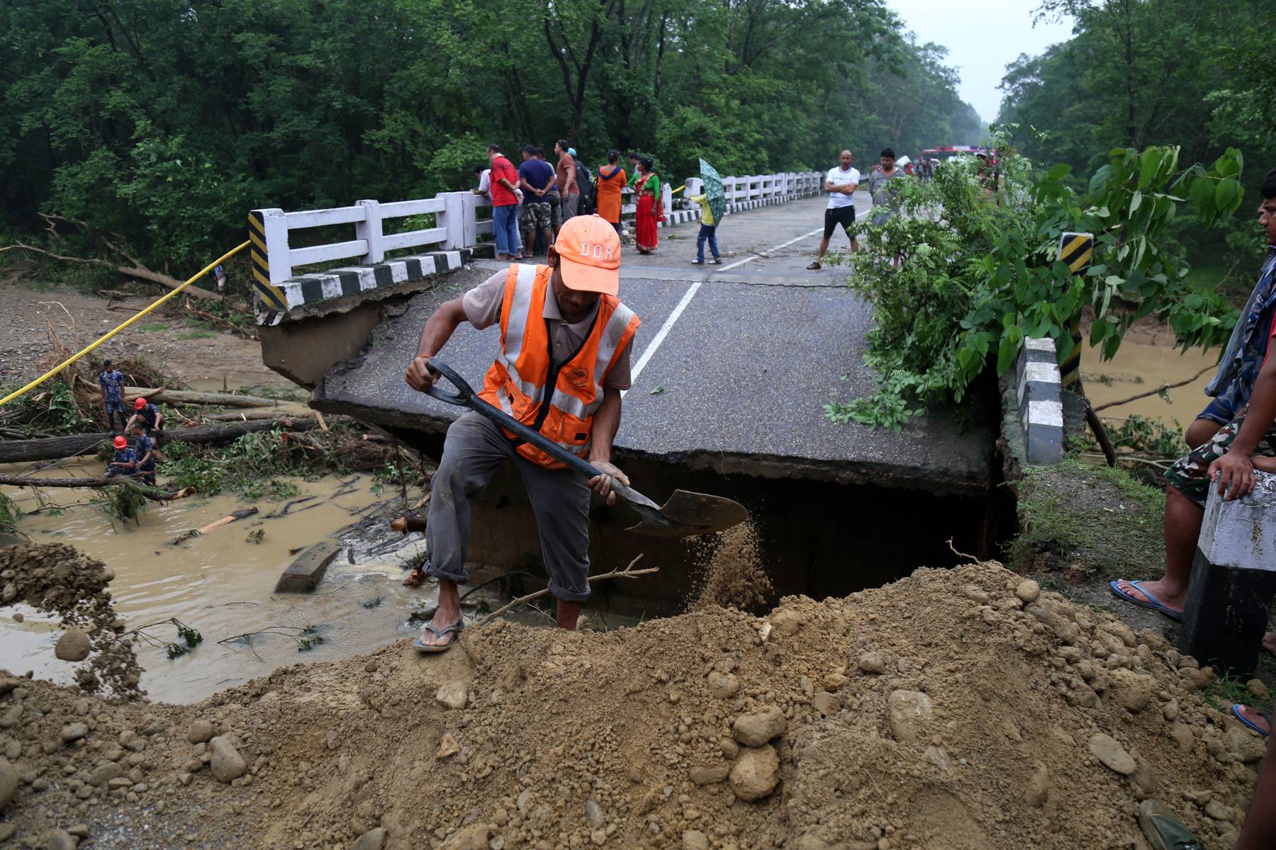 Prithvi highway obstructed, rescue work challenging in Dhading