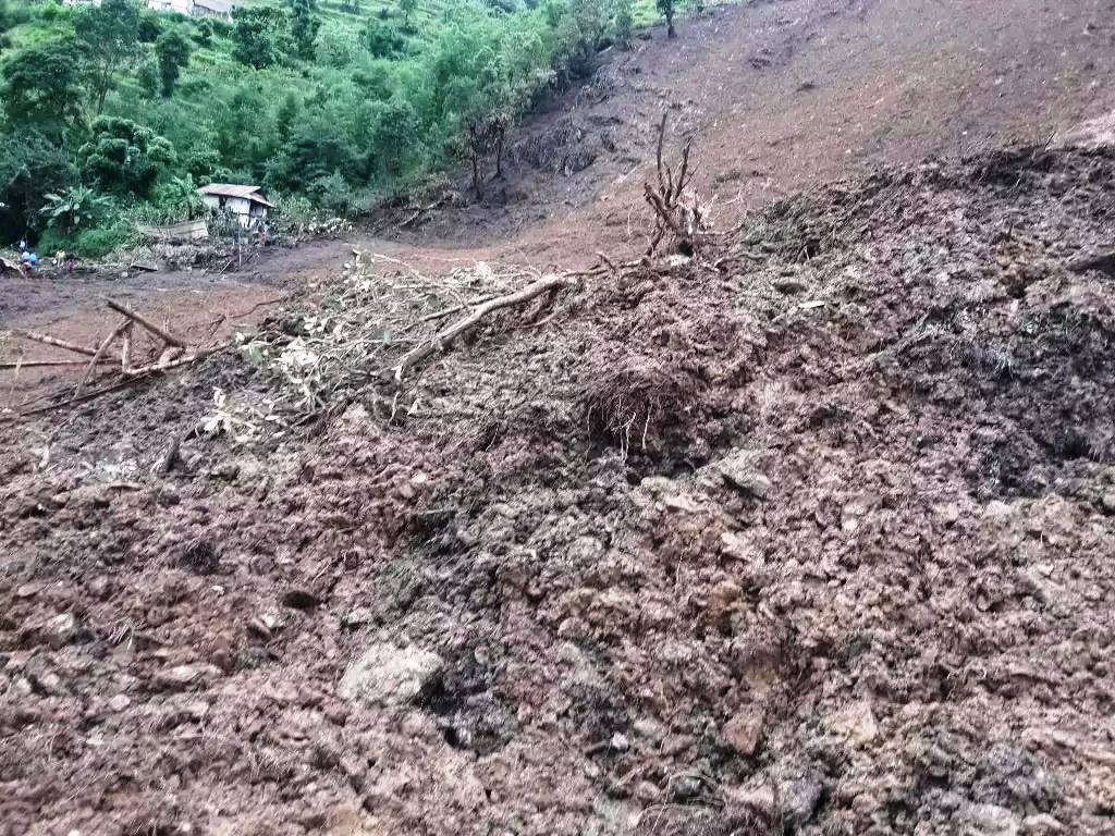 Landslides sweep away water projects, people depend on rainwater