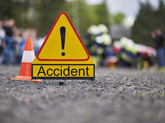 Two killed in accident; car set ablaze