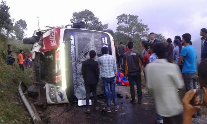 22 injured in Bus accident in Dailekh