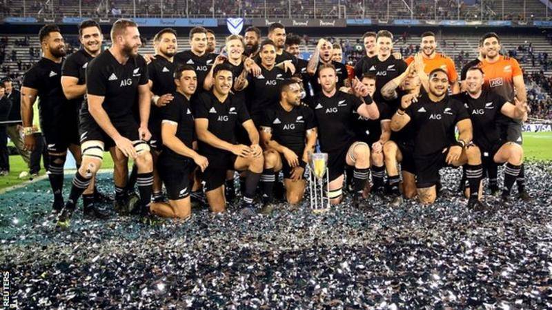 Rugby Championship: New Zealand beat Argentina after retaining title