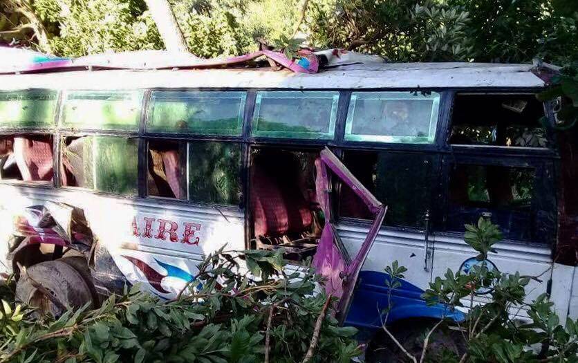 Two killed, 10 critically injured in bus accident