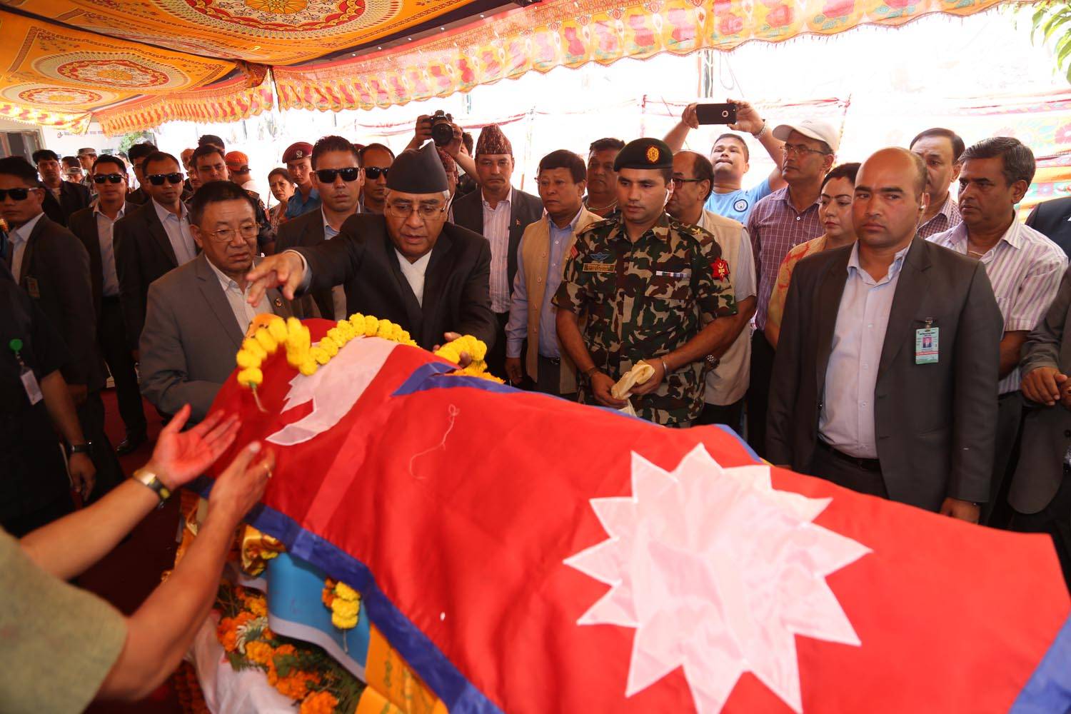 PM, Home Minister pay final tributes to late Gauchan