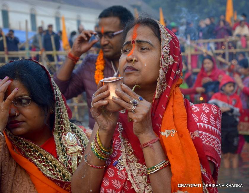 Chhath concludes by offering Argha to rising sun