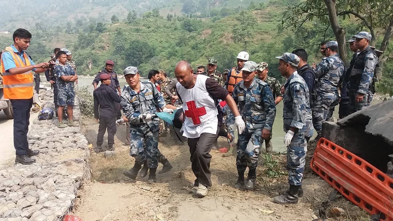 Trishuli bus plunge - death toll reaches 30, identities of 20 ascertained